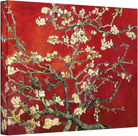 van gogh almond blossom red
