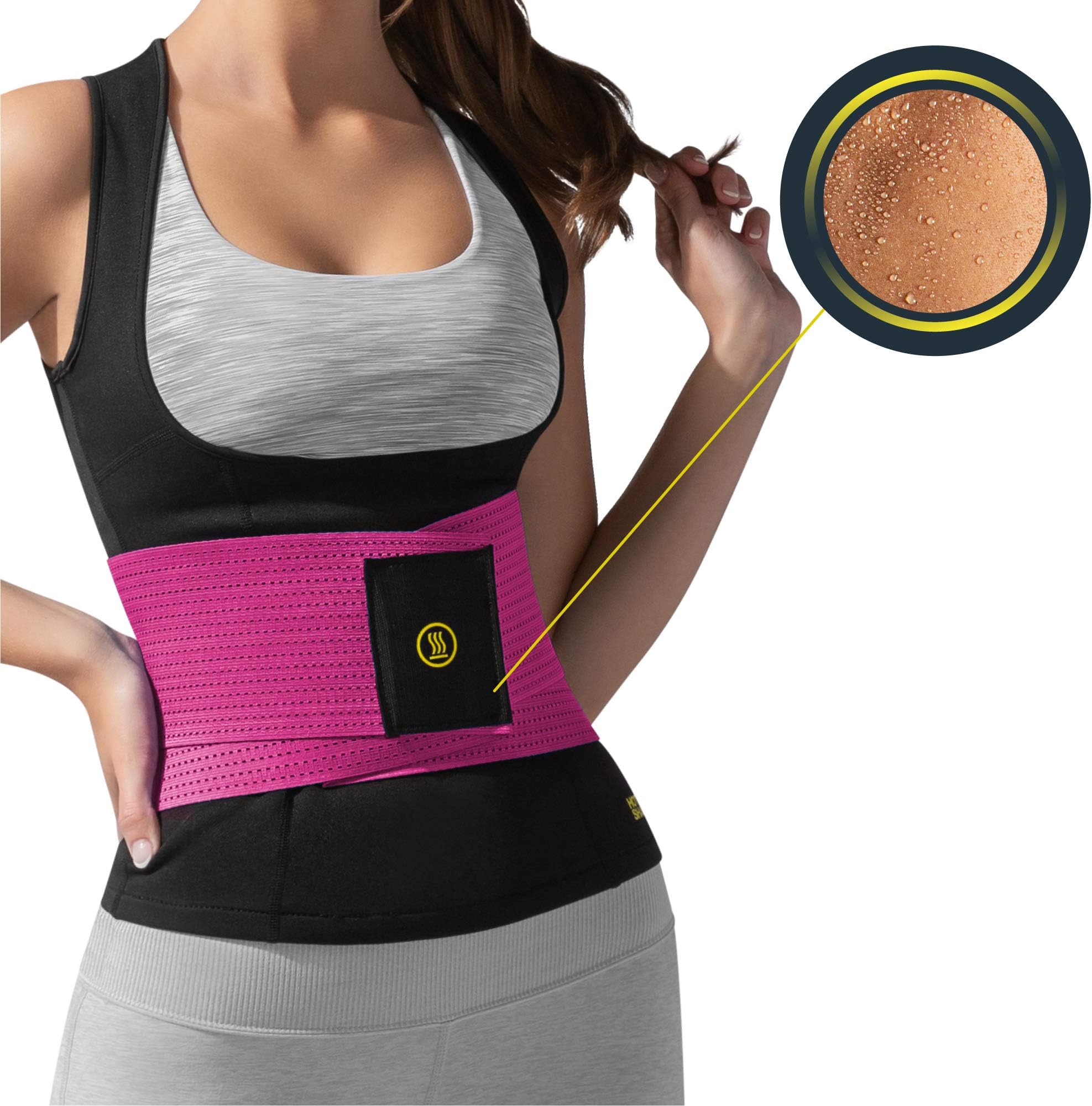 HOT SHAPERSCami Hot with Waist Trainer – Women’s Slimming Body Shaper –Weight Loss and Hourglass Figure