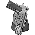 Fobus R1911 Evolution Holster Fits 1911 Pistols With Rail, Right Hand with Paddle, Black