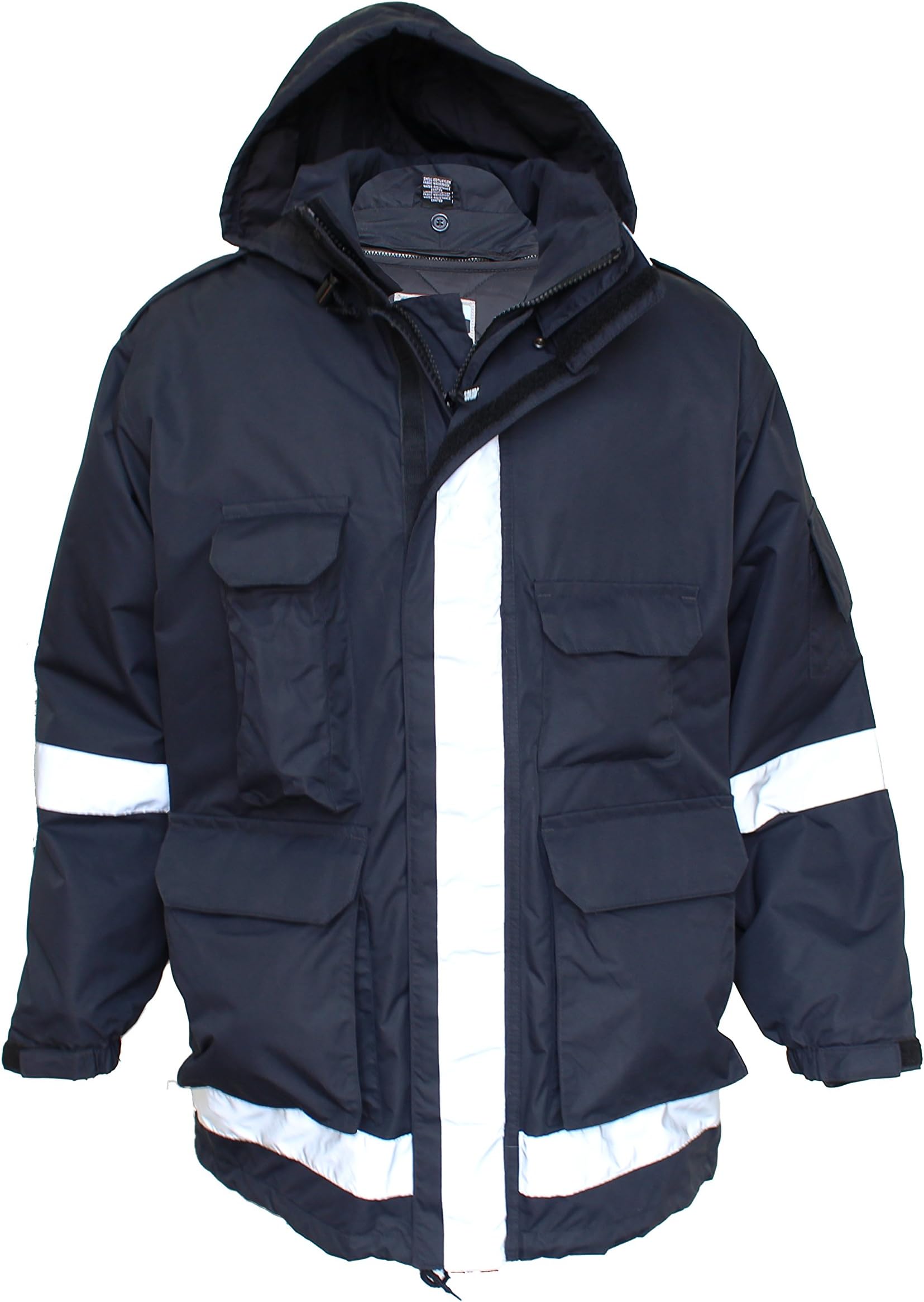 Solar 1 Clothing EMO1 EMS Jacket with Bloodborne Pathogen Protection, Navy, XXL