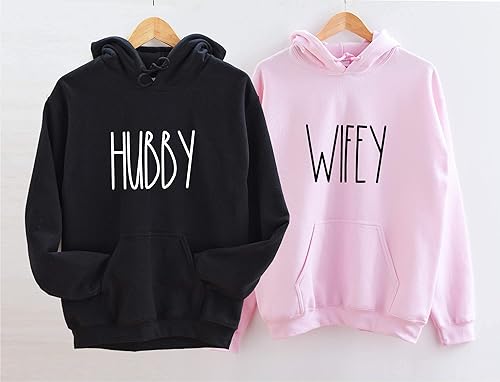 hubby and wifey sweatshirts