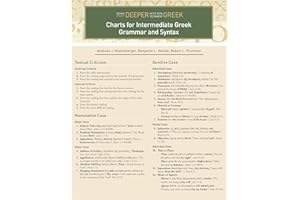Charts for Intermediate Greek Grammar and Syntax: A Quick Reference Guide to Going Deeper with New Testament Greek
