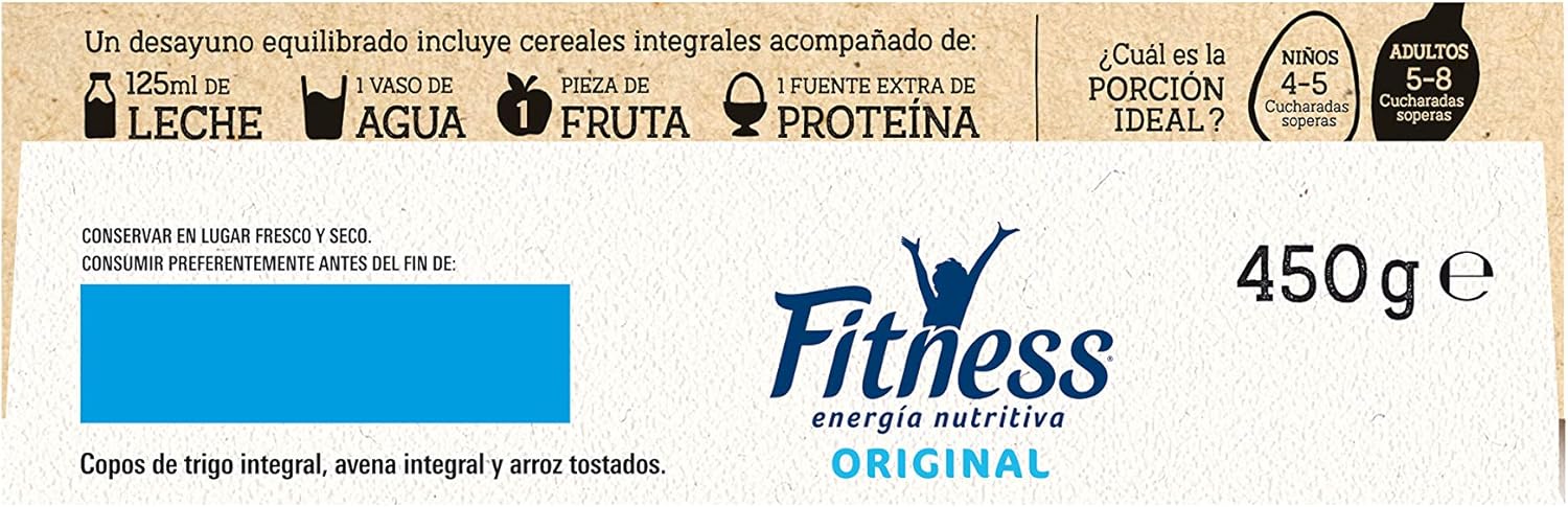 Cereales Nestlé Fitness Original Copos de trigo integral, arroz y ...