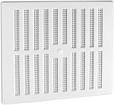 White Hinge 2X Hit & Miss Large Air Vent 11.25" x 10.5" Adjustable Slider Grill view 2