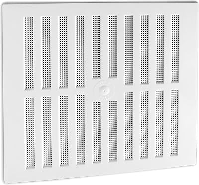 White Hinge Adjustable Large Air Vent 11.25" x 10.5" Ventilator Cover