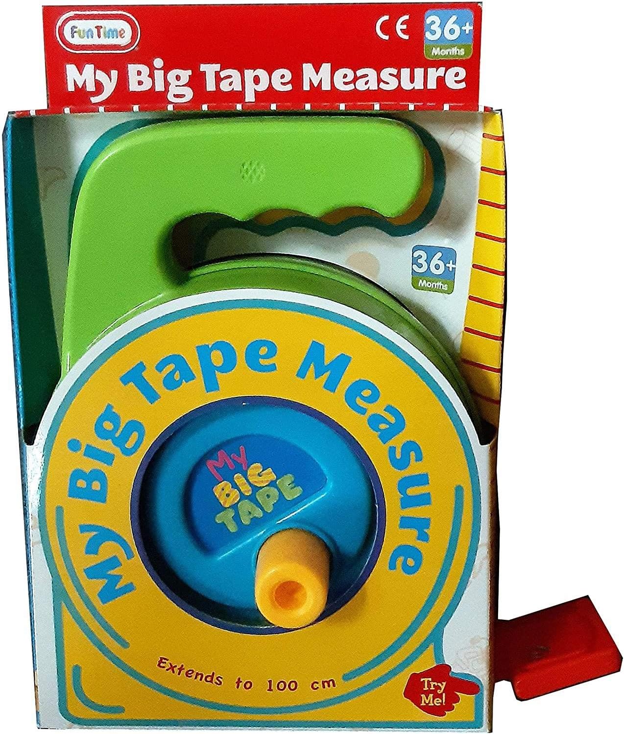 Big Tape Measure - Fun Time - Extends to 100cm - For Ages 3+