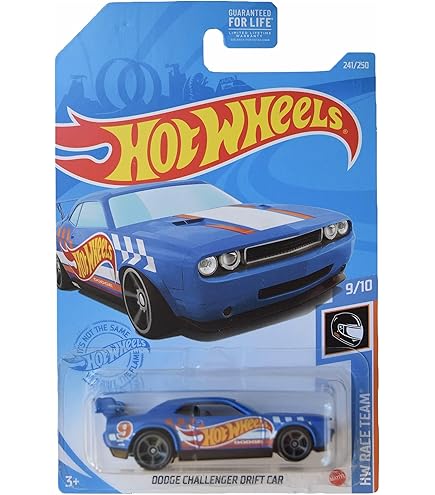 Amazon.com: Hot Wheels Dodge Challenger Drift Car, [Blue] 241/250