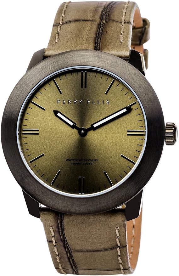 Perry Ellis Men’s Watch Slim Line 42mm Analog Quartz Watch