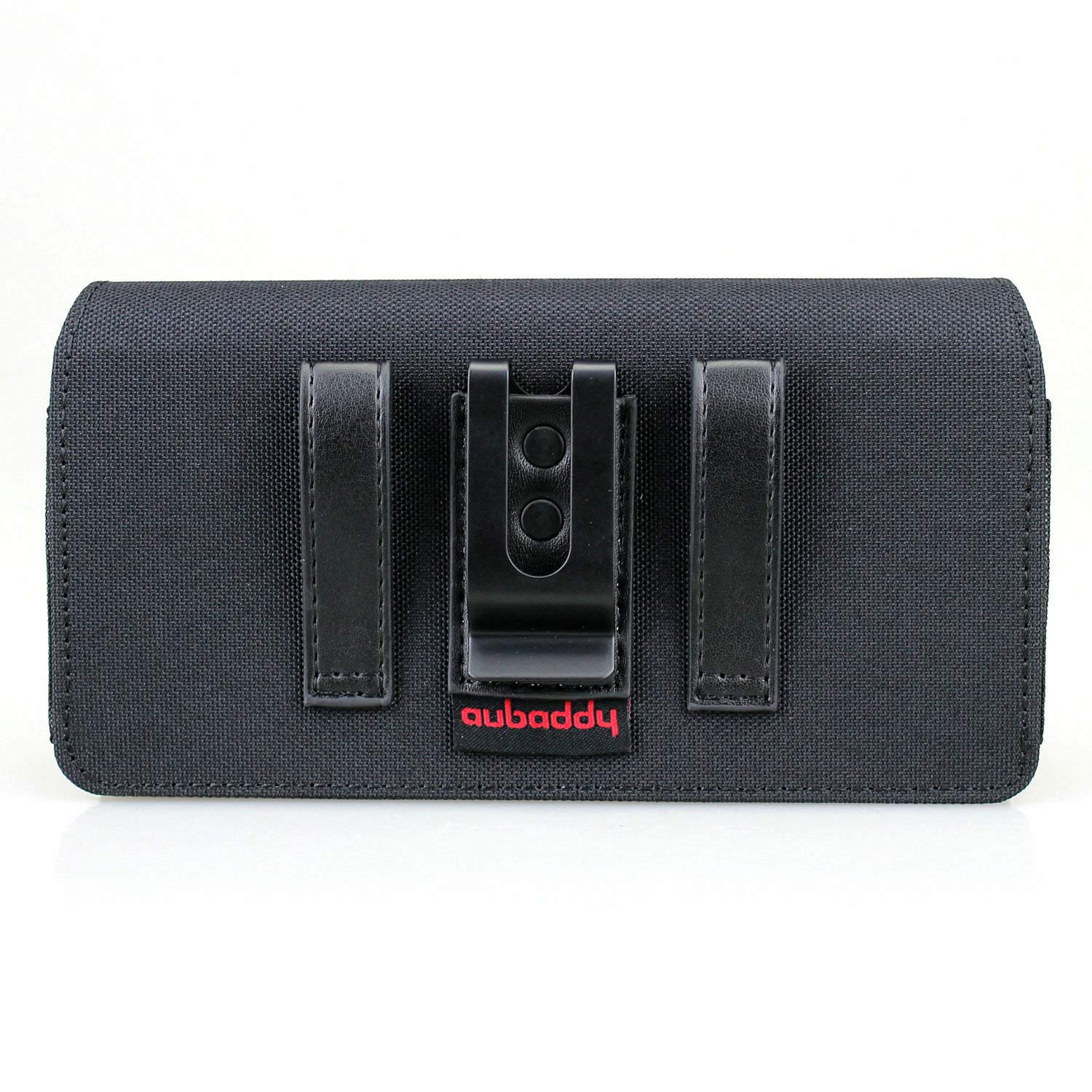 Dual Phone Holster Pouch Case for 2 Phones, Double Decker Belt Clip Case for iPhone (16 15 14 13 12 11) Pro Max/Plus, Samsung Galaxy (S23 S22 S21 S20) Ultra/Plus/Fe (Large)