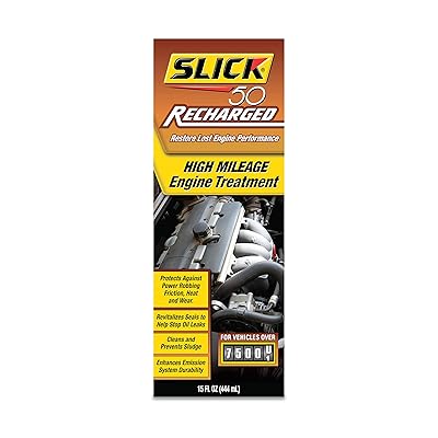 Slick 50 750002 Recharged High Mileage Engine Treatment, 15-Ounce