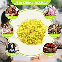 Tisspoms 2LB Light Yellow Crinkle Cut Paper Shred