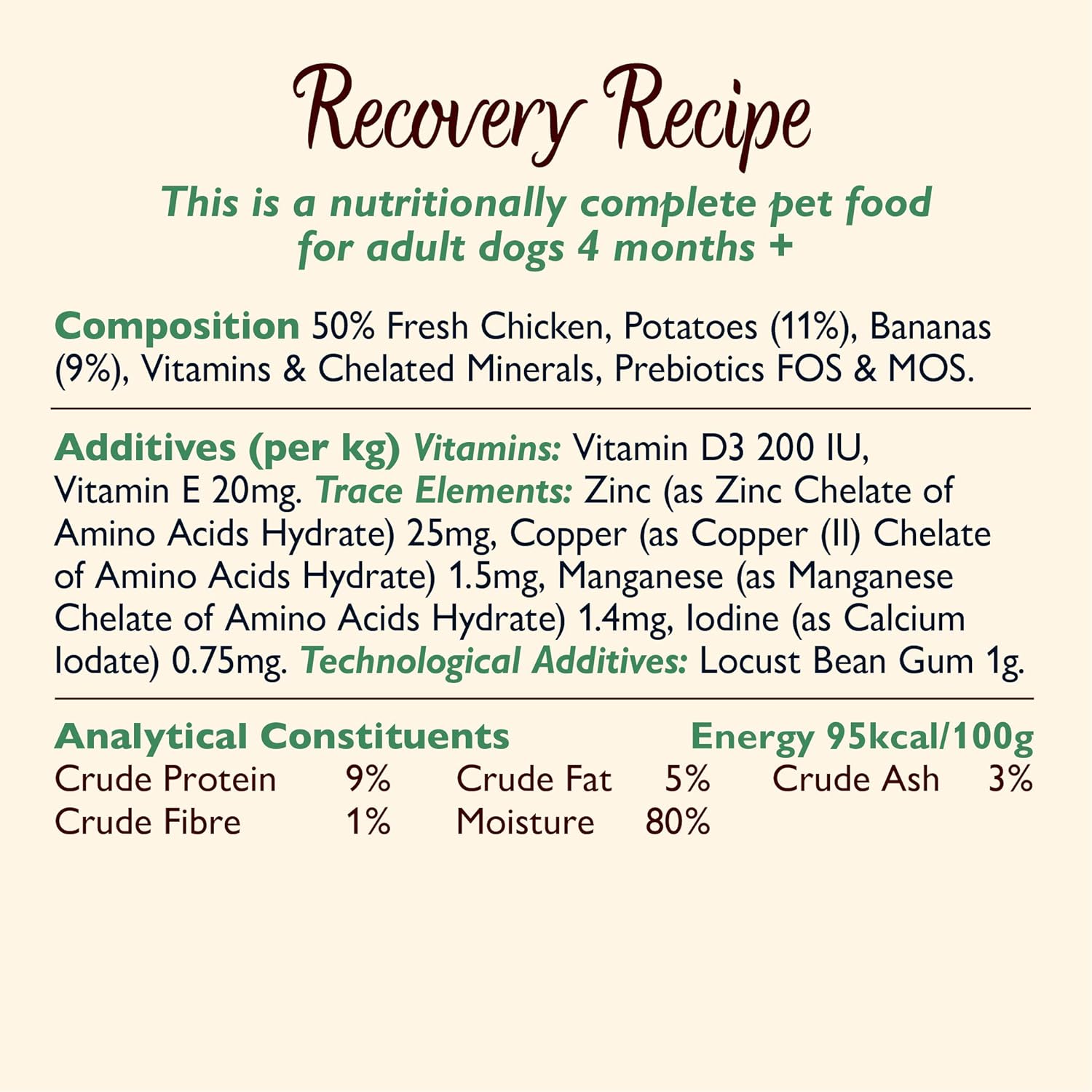 lily's kitchen recovery dog food