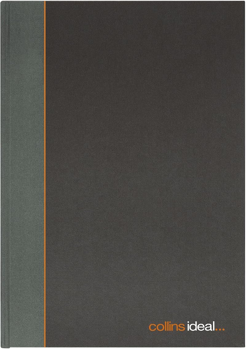 Collins Ideal A5 Cashbook Double Cash 192 Pages Black 464