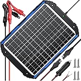 SUNER POWER 25W 12V Solar Battery Trickle Charger & Maintainer PRO, Built-in Intelligent MPPT Controller, Waterproof 12 Volt 25 Watt Solar Panel Charging Kits for Car Marine RV Trailer Boat Automotive