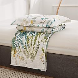 Ycosy Flower Bedspread Set King Size Bedding Set