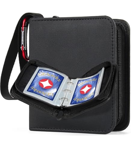 Amazon.com: Mini Size Card Binder for Pokemon Cards, iofeiwak® 2x2 2  Pockets with 40 Removable Sleeves, Holds 80 Cards, Super Lightweight [Ideal  Gift for Kids] : Toys & Games