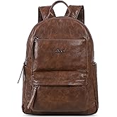 ZOCAI Large Leather Backpack Purse for Women – Vegan Retro Leather Travel Backpack for Women with Compartment, Multiple Pockets Roomy Large Capacity Daypack for Work Traveling.