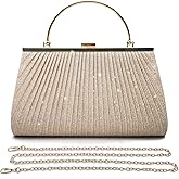 Pahajim Sparkly Clutch Purses for Women Dressy Evening Handbags Elegant Glitter Crossbody Bag