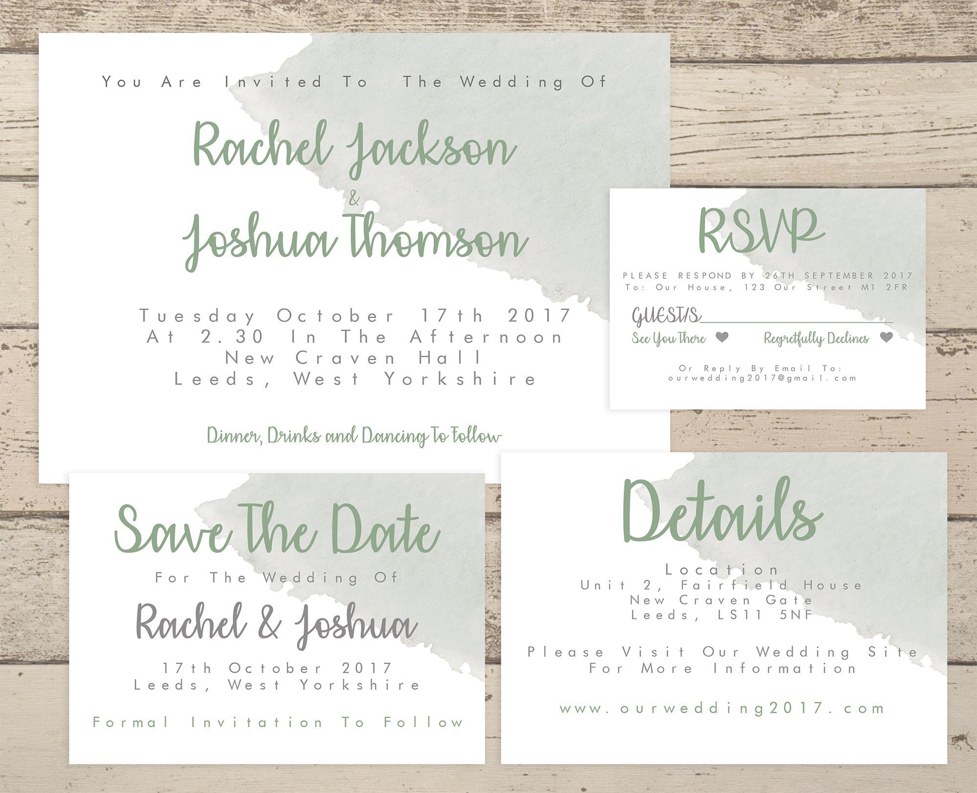 Wedding Invitations. Personalised Wedding Invitations. Sage Wedding Invites. Wedding Stationery. Wedding Invitations And RSVPS. Invitation Packs. Wedding Invitation Bundles. Green Wedding Invites.