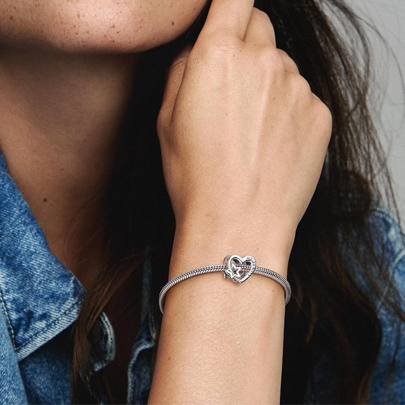 Ciondolo in argento Sterling Moments a forma di cuore