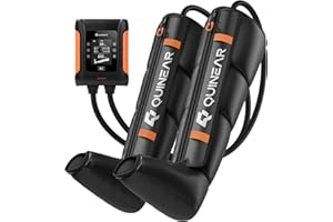 QUINEAR Professional Leg Recovery System, Cordless Air Compression Boots with Sequential Compression, Leg and Foot Massager, Fast Recovery Therapy for Athletes, FSA-HSA Eligible (Medium)