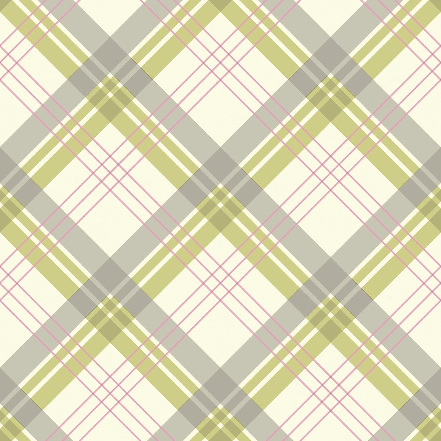 Arthouse 252702 Fairburn Wallpaper, Green/Pink, 53 cm x 10.05 m