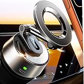 LISEN Suction Phone Mount【2026 Auto Vacuum 3.0】, 360 Adjustable Magnetic Phone Holder for Car Dashboard Universal Magsafe Accessories Gifts for Men Women for iPhone 17 Pro Max Air 16 15 14 13 12