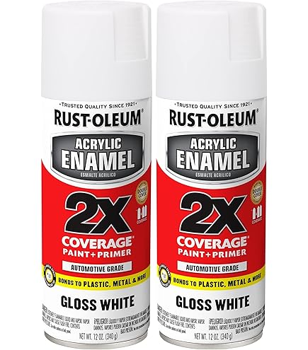 Amazon.com: Rust-Oleum 271919 Acrylic Enamel 2X Spray Paint