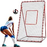 7x4FT Volleyball Rebounder Net,Angle Adjustable Volleyballs Training Equipment For Hitting,Blocking,Serving,Setting, Easy Setup Volleyball Rebound Net, Portable Volley ball Trainer For Kids and Adults