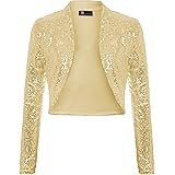 red sequin bolero jacket
