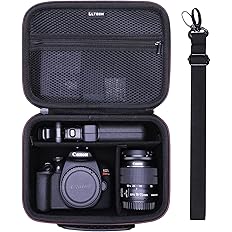 Camera Case Compatible with Canon EOS Rebel T7/R50/R6 Mark II/R100/R50 V/T6/R8/R10/R5 Mark II/RP/R7/5D Mark IV/SL3/R5/T100 DS