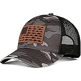 Naicissism American Fish Flag Trucker Hat, Fishing Gifts for Men, Snapback Fishing Hat Perfect for Fishing and Daily Use