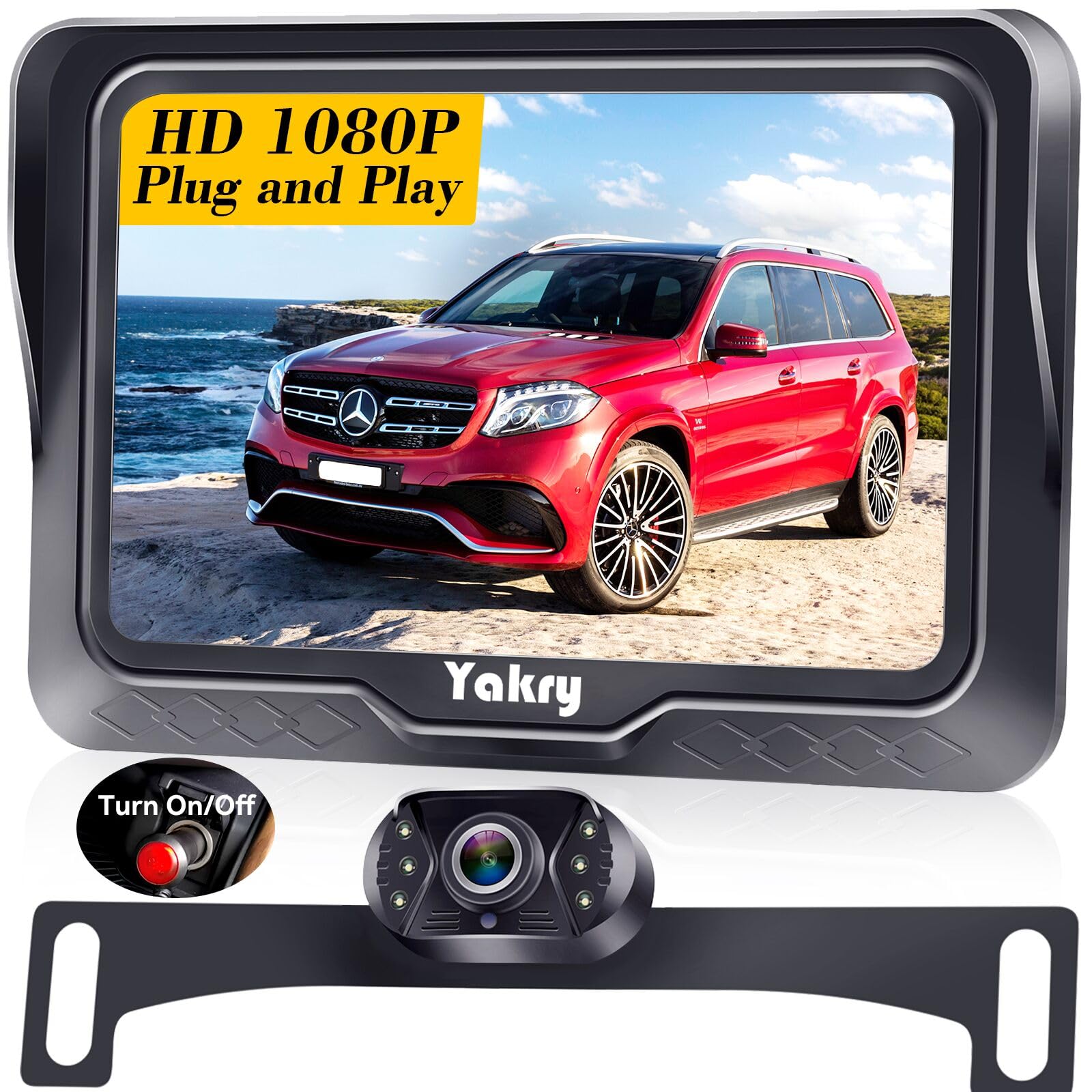 Yakry Y83 Digital Wireless Backup Camera 1080P for 7 inch Monitor with Record Function Waterproof IP69K : Buy Online at Best Price in KSA - Souq is now
