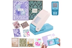 BAOFALI Stamp Puncher 1.25x1.5inch Large Rectangular Postage Stamp Punch |Stamp Hole Puncher| Lever Action Paper Punches for 