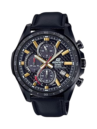 casio edifice leather strap price