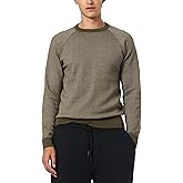 Buffalo David Bitton Men's Lightweight Raglan Long Sleeve Crew Neck Sweater