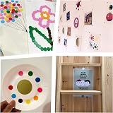 JANYUN 6528 Pcs 16 Neon Colors Sticky Dots 6mm Round Labels Self Adhesive view 6