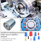 jiuxlaan 131 Pcs Silicone Rubber Bungs 8 Sizes High Temp Tapered Plugs for view 7