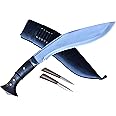 GK&CO. Kukri House Authentic Knife-12 Blade World War II 'The Survival Alive' Kukri/Khukuri Full Tang with Black Leather Sheath-Handmade in Nepal -Warehoused & Ship from USA…