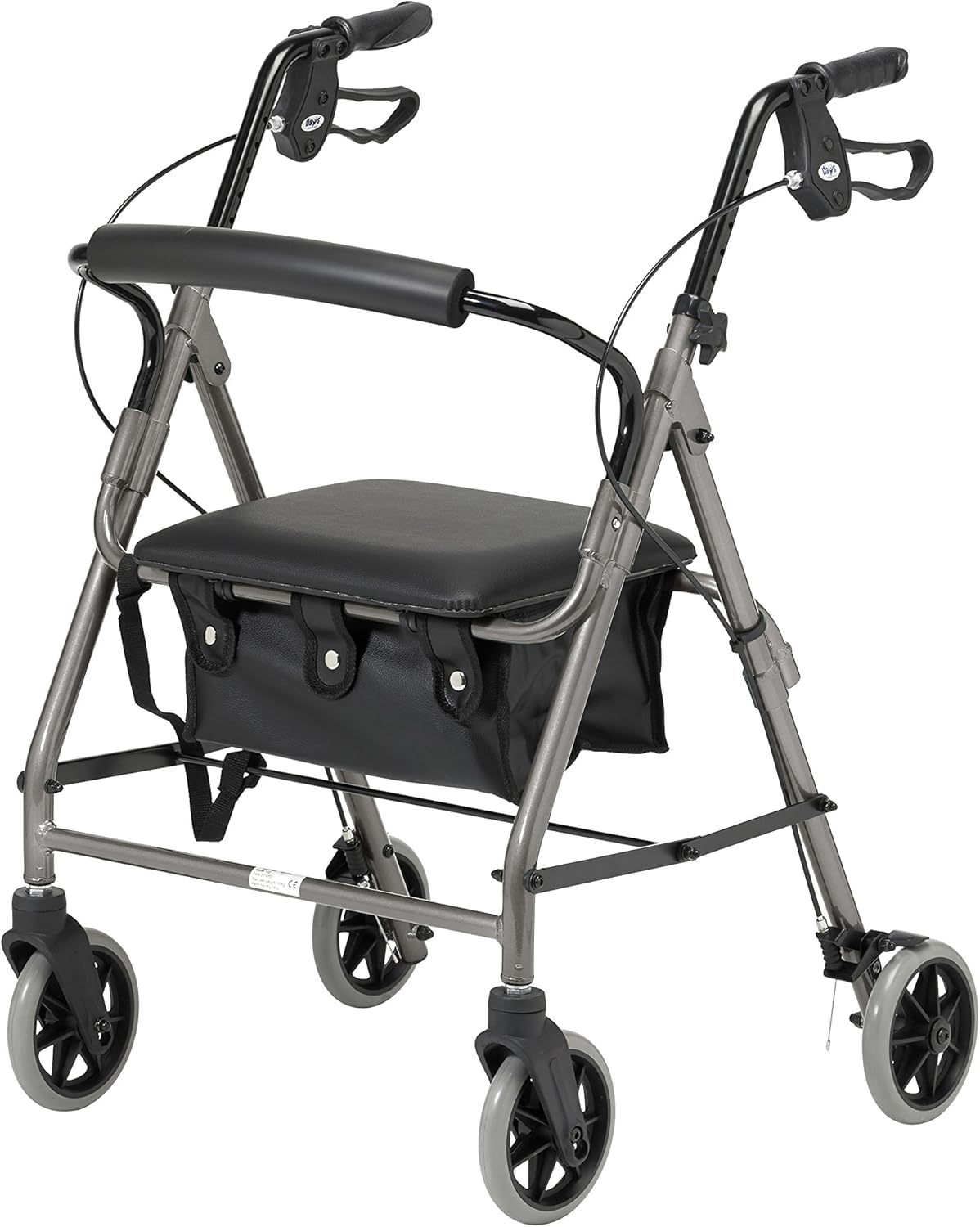 Days Lightweight Folding Four Wheel Rollator, Mobility Walker with