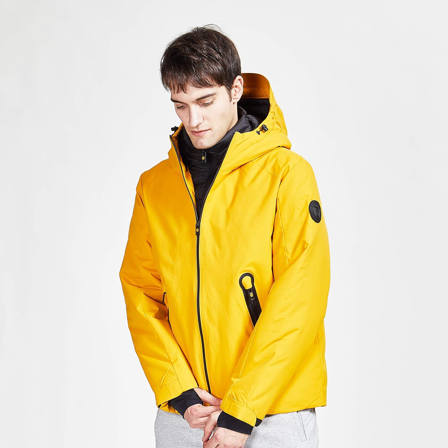 TIGER FORCE Men Winter Jackets Winter Quilted Coat Rain Jacket Waterproof Outdoor Camping Travel at  Men’s Clothing store