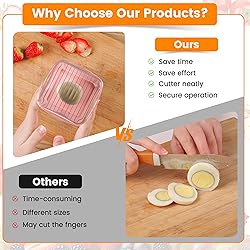 Upgraded Fruit Slicer Cup, Strawberry Slicer with