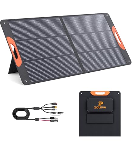 ZOUPW 100W Portable Solar Panel,Fordable Solar Cell Solar Charger