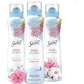 Secret Dry Spray Antiperspirant Deodorant for Women, 48hr Weightless Sweat &amp; Odor Protection, Gentle on Skin, Powder Fresh Scent, 4.1 oz (Pack of 3)