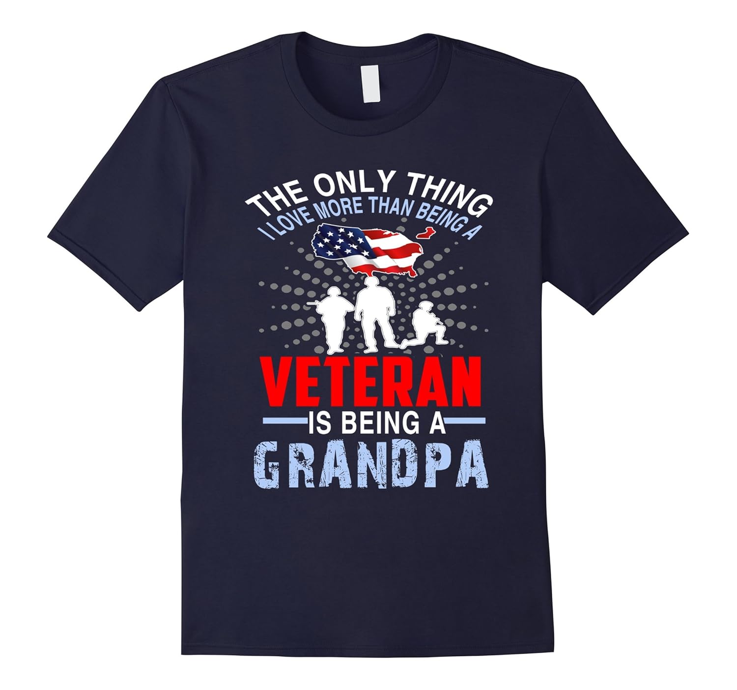 Veterans Day T Shirt for Grandpa- Men Grandpa-ANZ