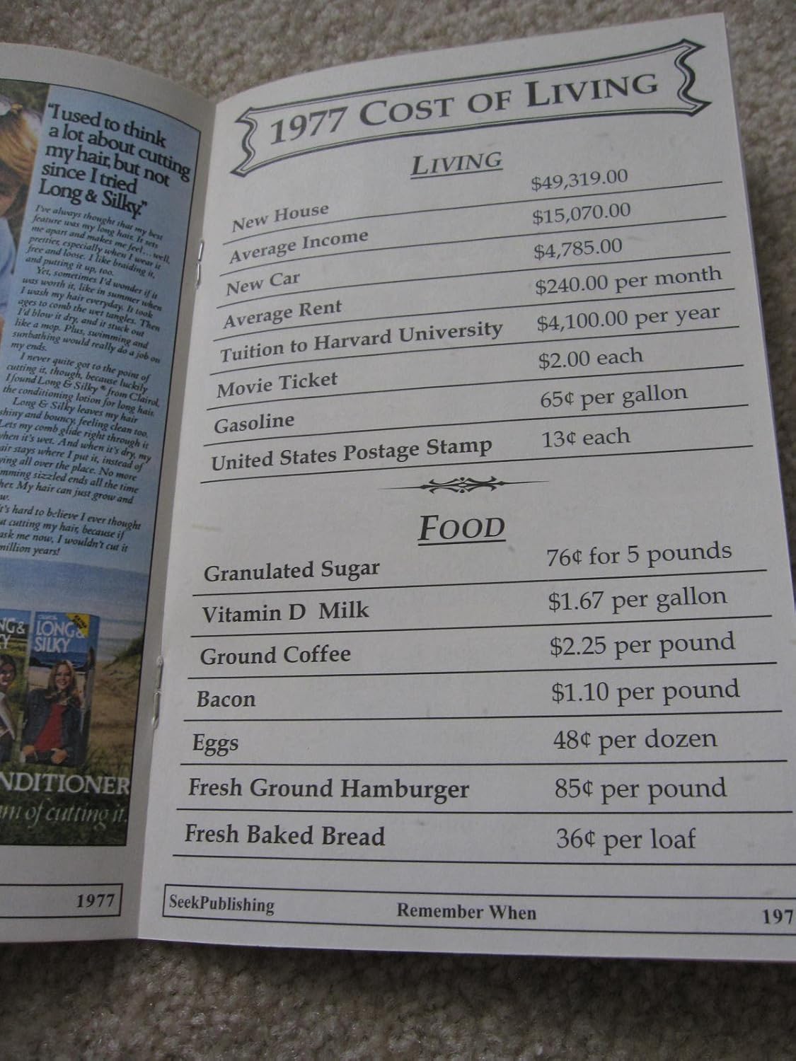 How Much Did A Loaf Of Bread Cost In 1977 Bread Poster
