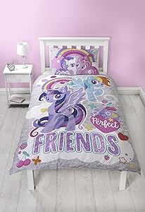My Little Pony Single Duvet Cover, Purple, 135 x 200cm