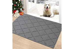 TIMO Indoor Doormat, Front Door Mat 20"x32" Absorbent Rubber Backing Non Slip Door Mats, Washable Resist Dirt Low Profile Rug