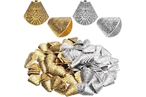 AYLIFU Tibetan Style Trumpet Bead Caps - 100pcs Alloy Antique Cone Caps for Bracelet, Necklace & Earring Making