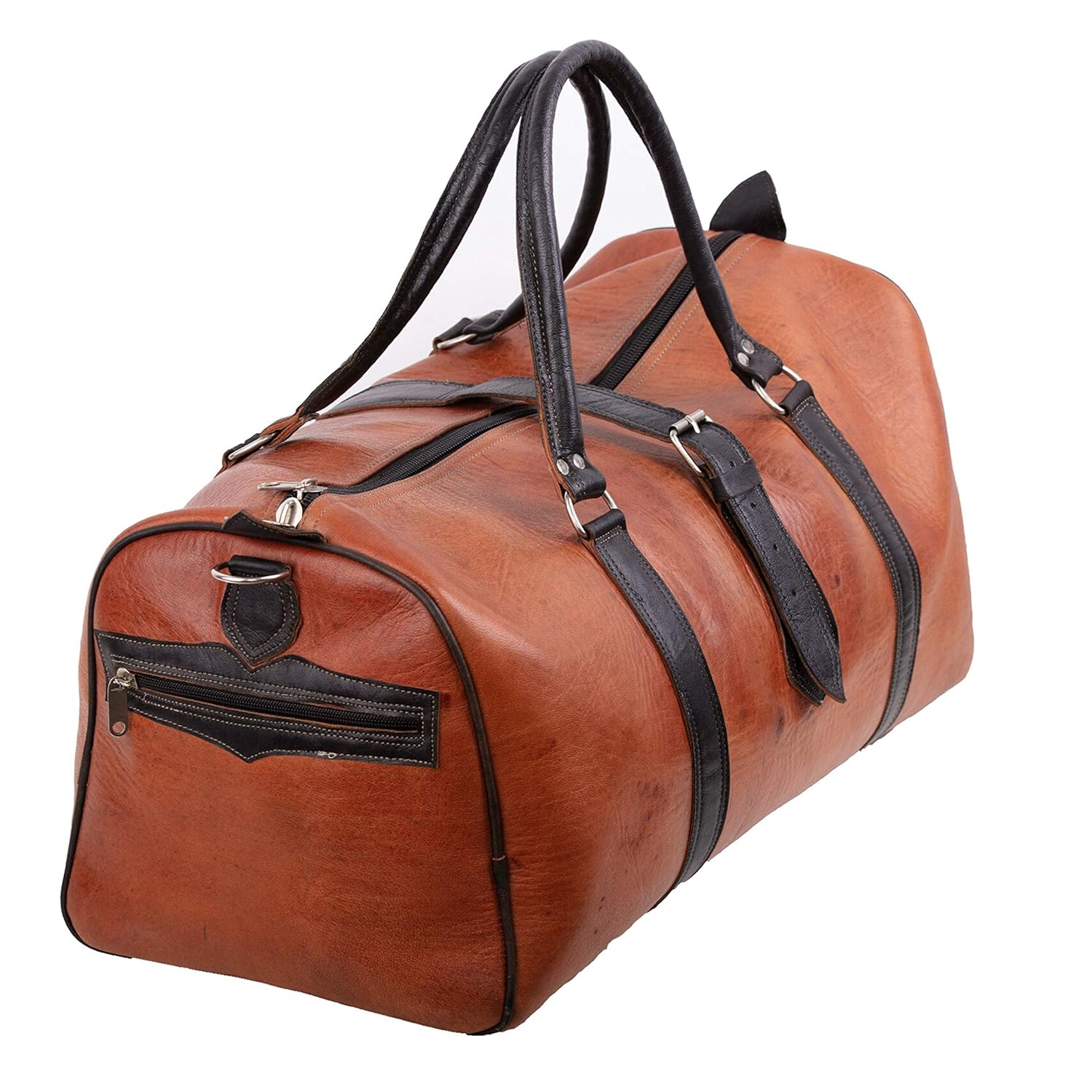soft leather duffle bag